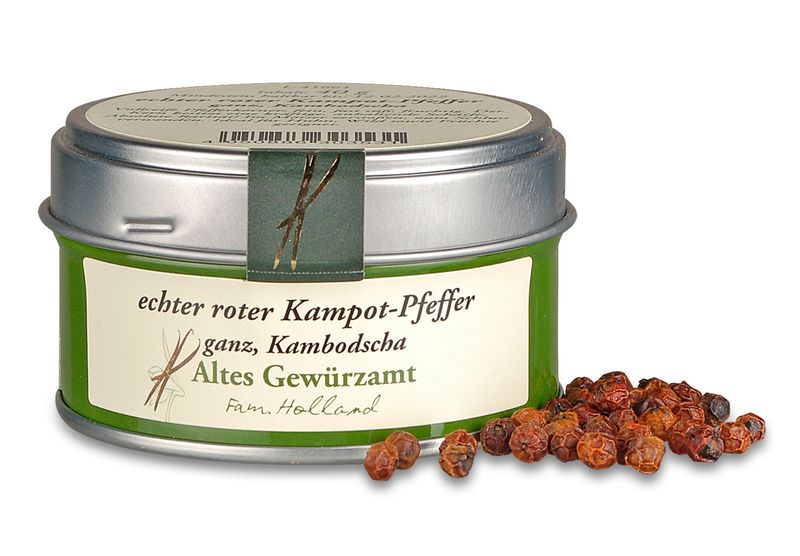 Roter Kampot Pfeffer aus dem Alten Gewürzamt, hier im Shop kaufen