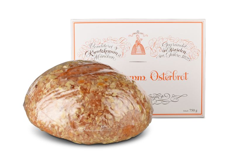 Osterbrot mit Mandeln, Konditorei Kreutzkamm