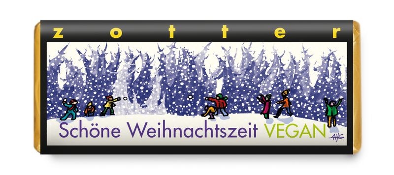 Schöne Weihnachtszeit - Handgeschöpfte Schokolade