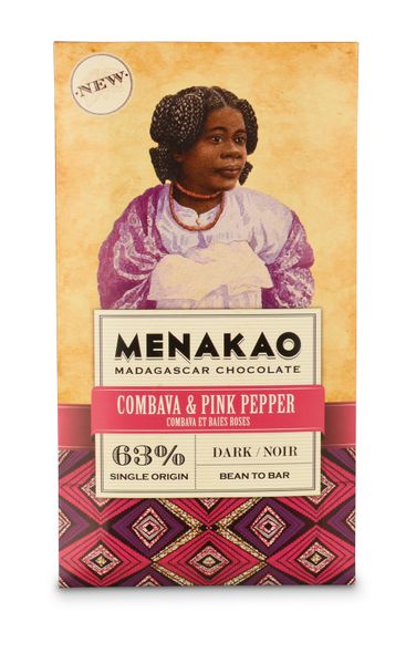 Combava & Pink Pepper Dark Chocolate 63%