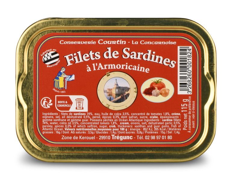 Sardinenfilets in Sauce Armoricaine