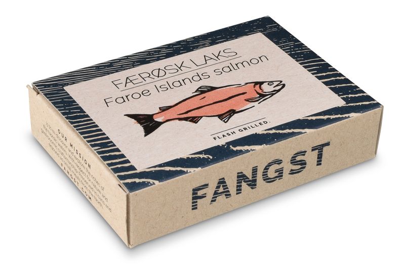 Fangst Fischdose Färöer Lachs